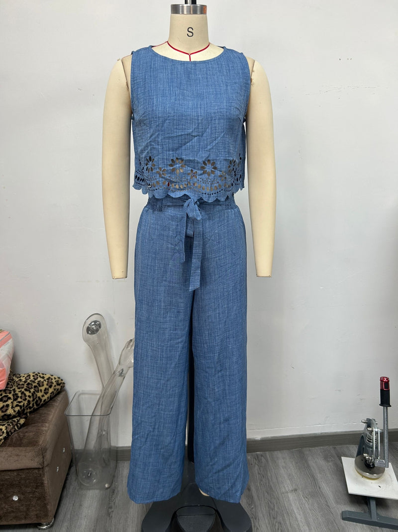 Women's Casual Pants Two-Piece Set.