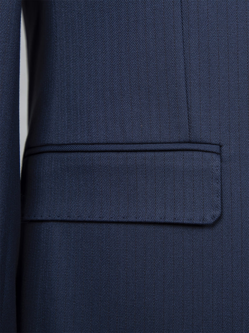 Men's Double-Breasted Suit Set, Casual Formal Wear.