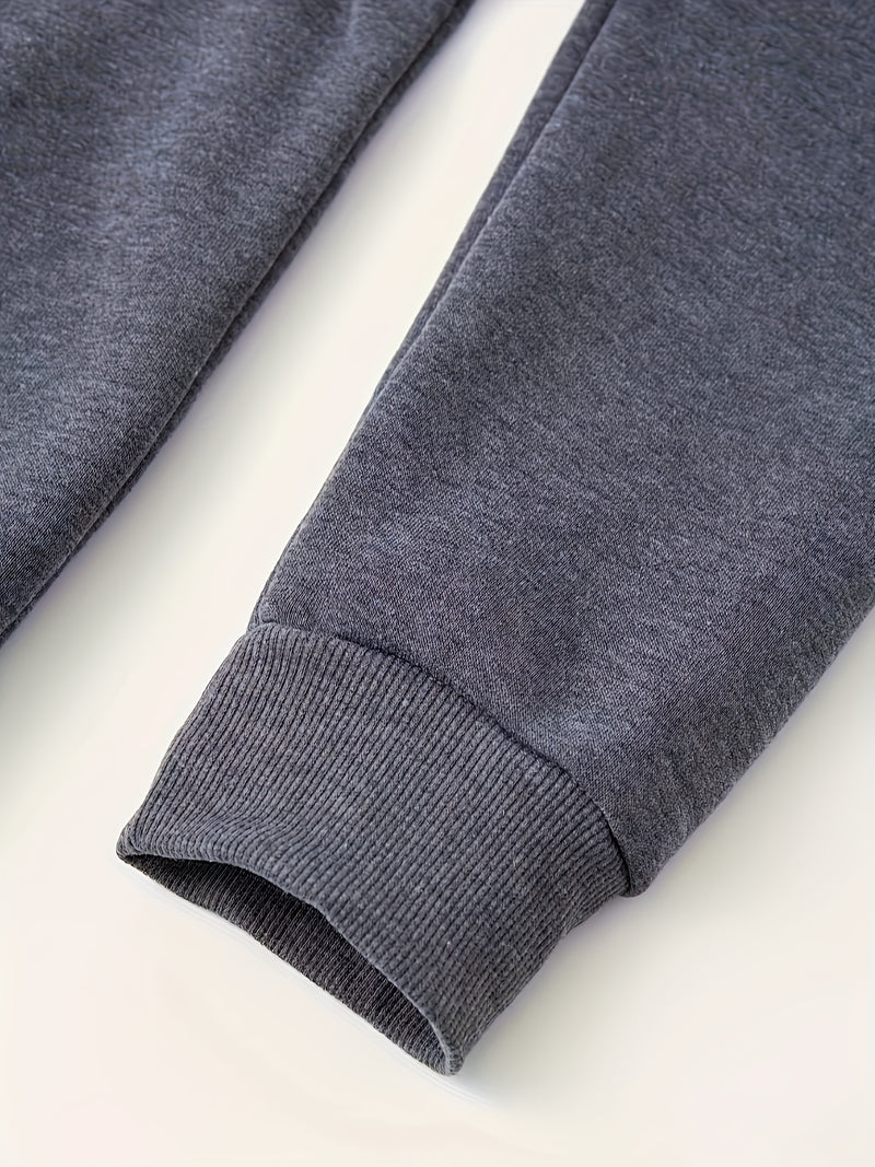 Men's Hoodie. Solid Color Long Sleeve Open Front Hooded Sweatshirt Jacket.