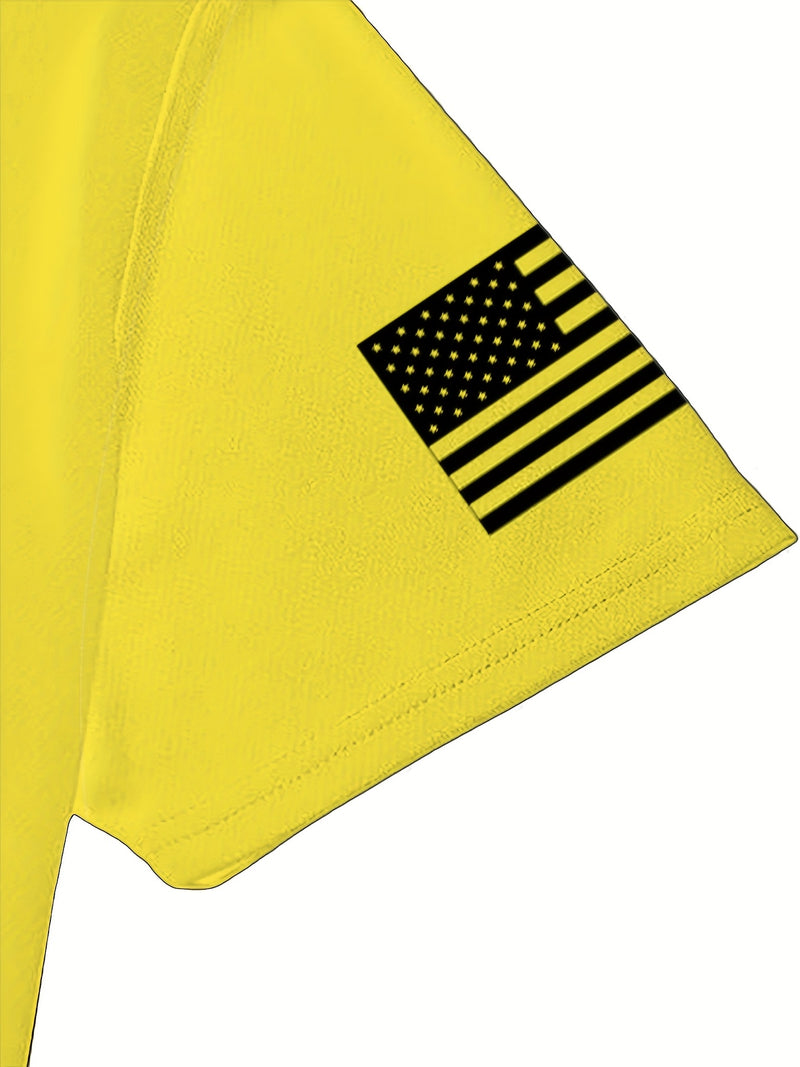 2pcs Men's Casual Fashion Set, Round Neck Short Sleeve T-Shirt.