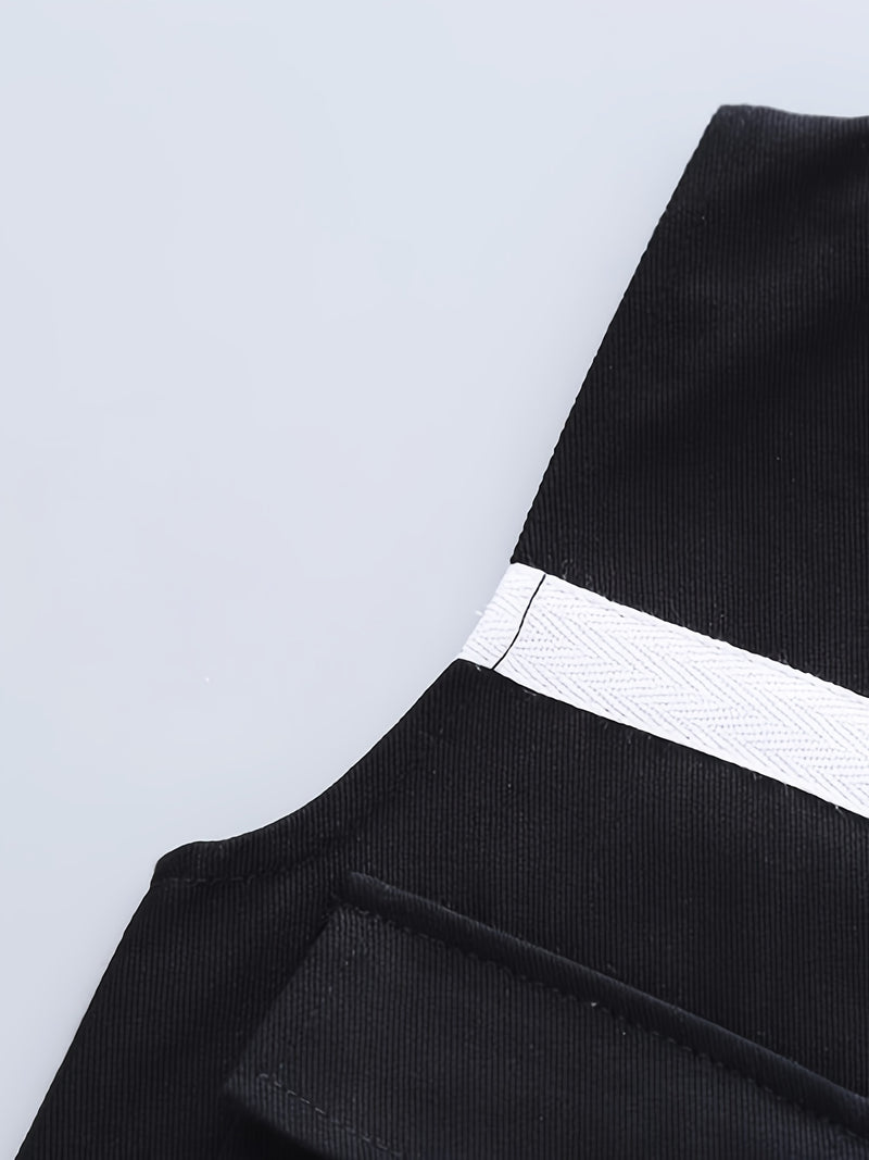 Boys Autumn Clothing Set, New Autumn Fashionable Vest Sweatshirt Three-Piece.