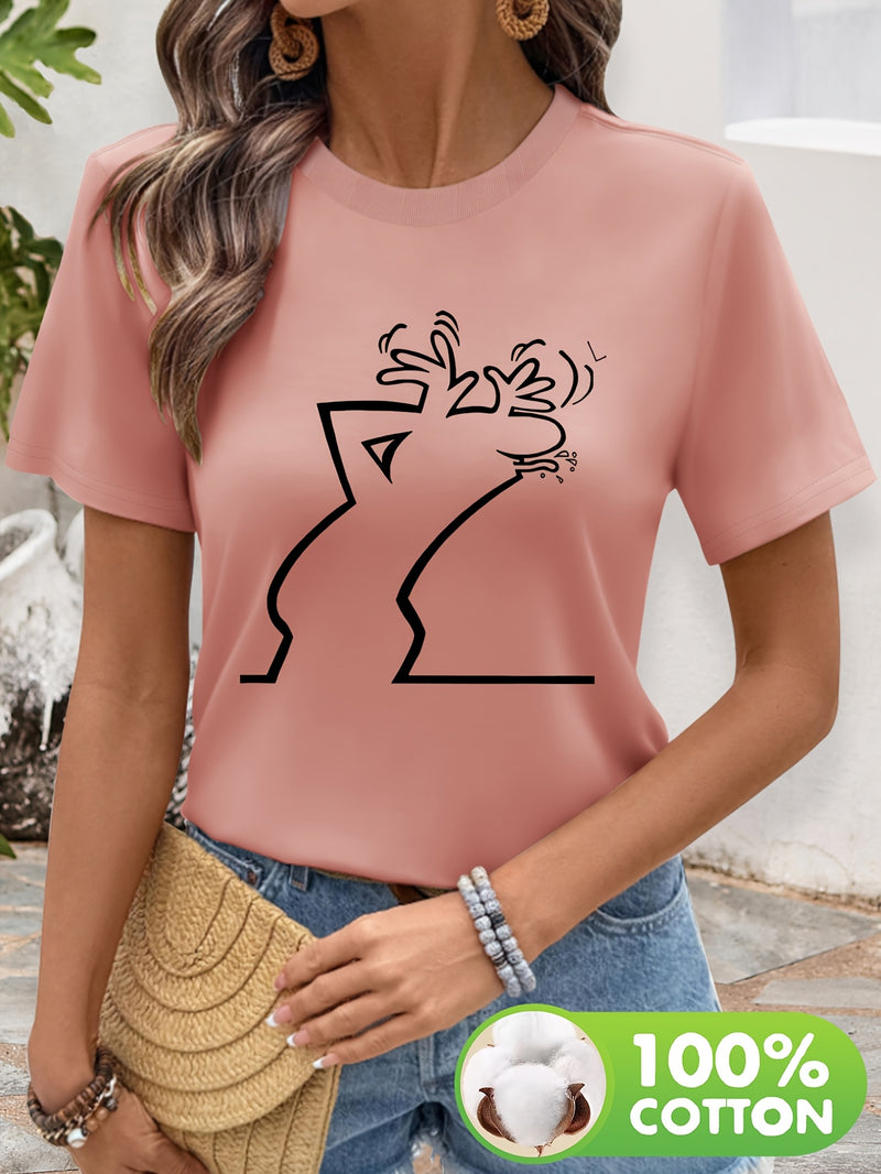 Women’s Geometric Print T-Shirt.