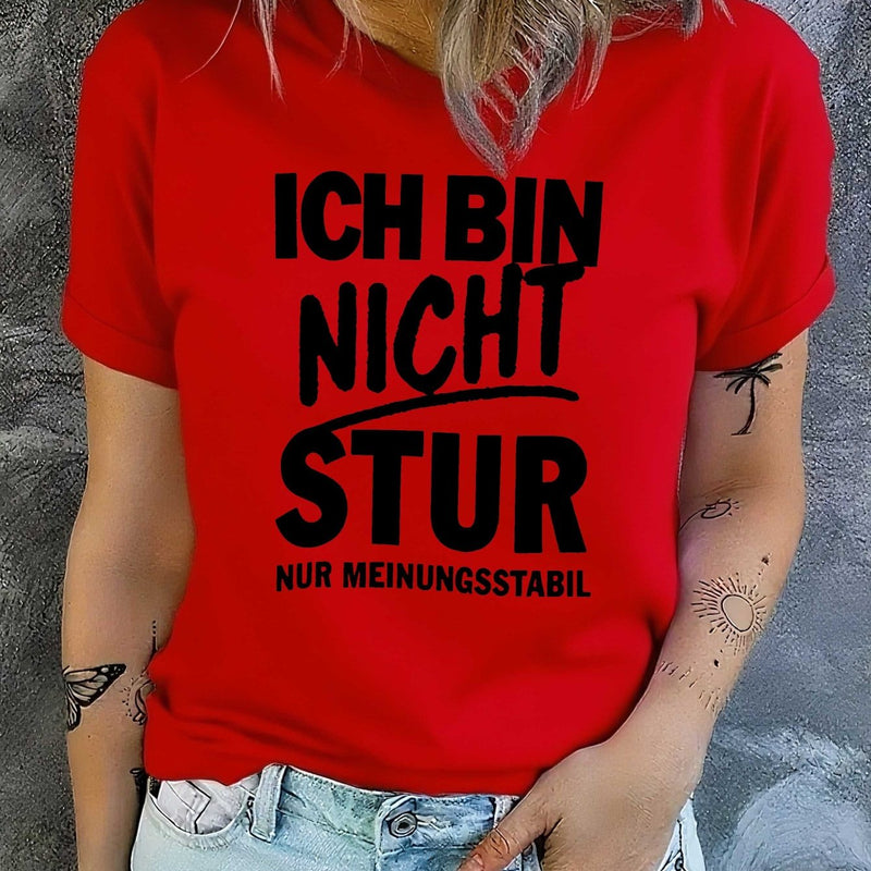 Women's T-Shirt with Short Sleeves.