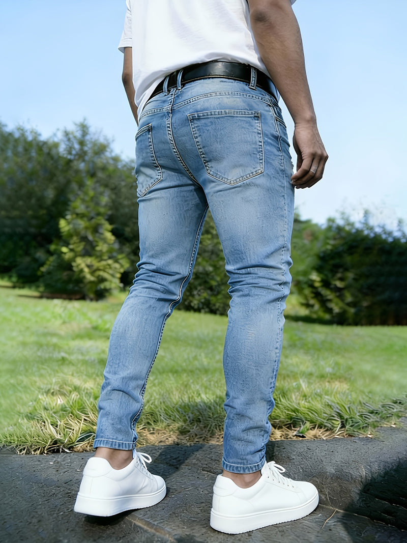 Men's Fashion Stretch Denim Pants, Versatile Classic Gift for All Seasons.