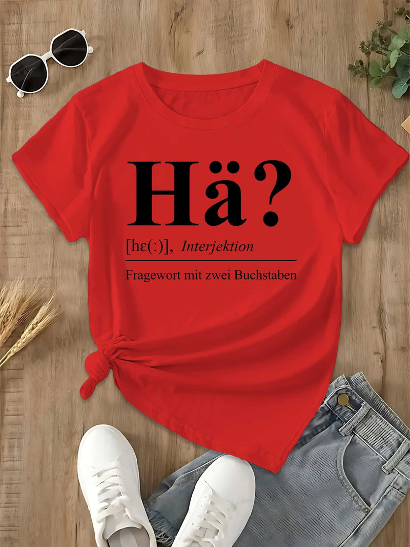 Women's German Graphic T-Shirt.