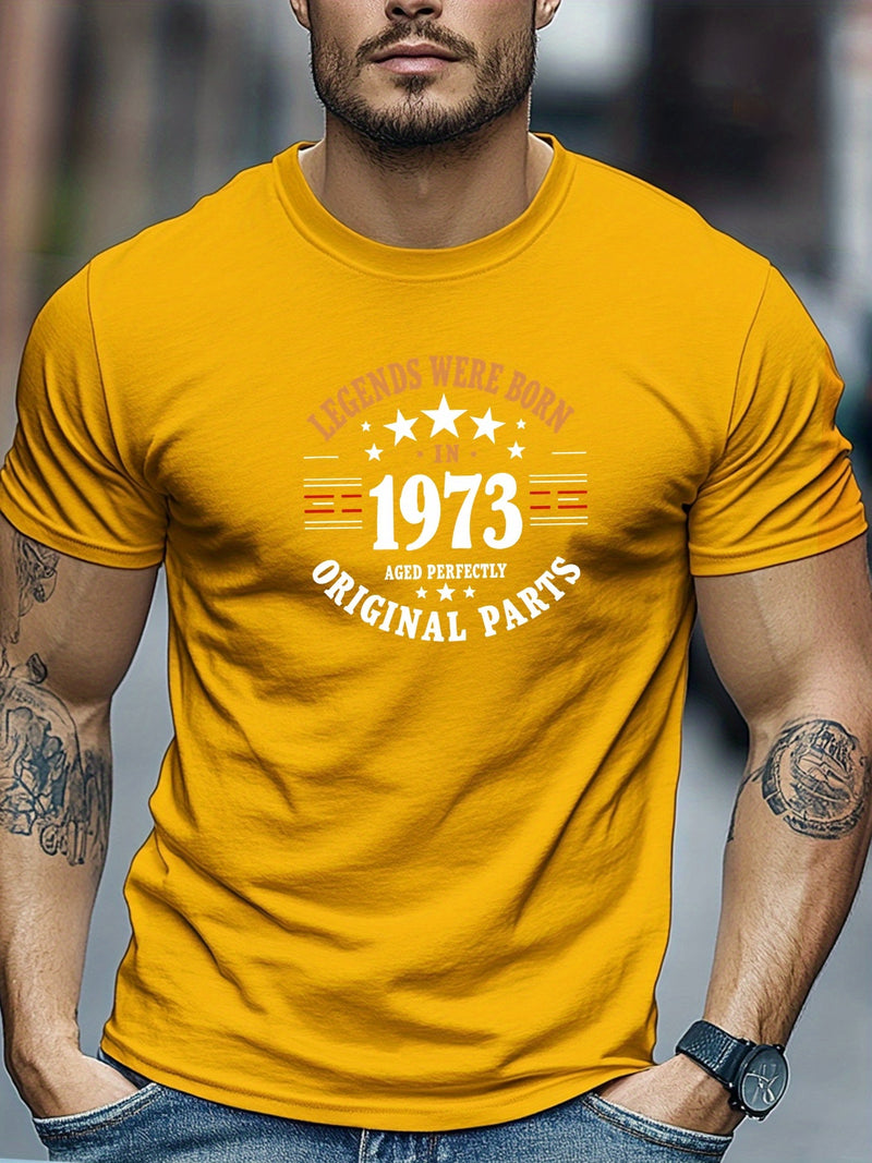 Men's Casual Crew Neck Short T-Shirt.