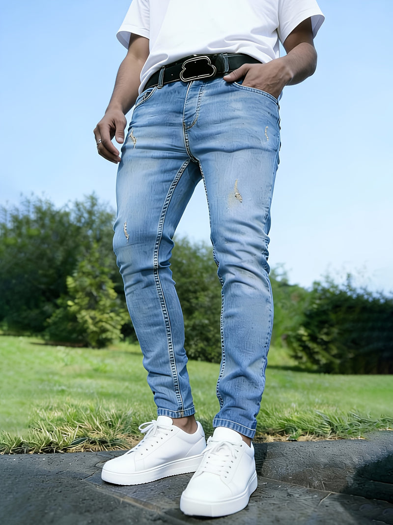 Men's Fashion Stretch Denim Pants, Versatile Classic Gift for All Seasons.