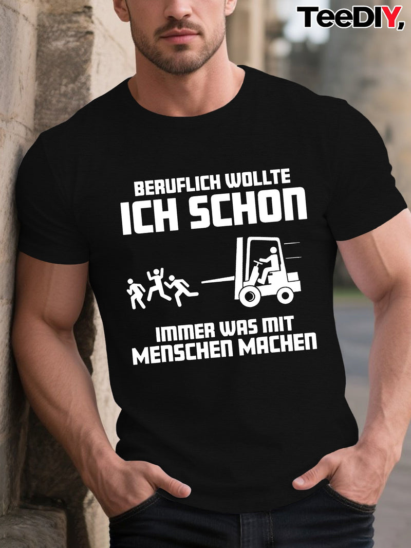 Men’s Humor German Proverbs funny Crinkle Plus Size T-Shirt.