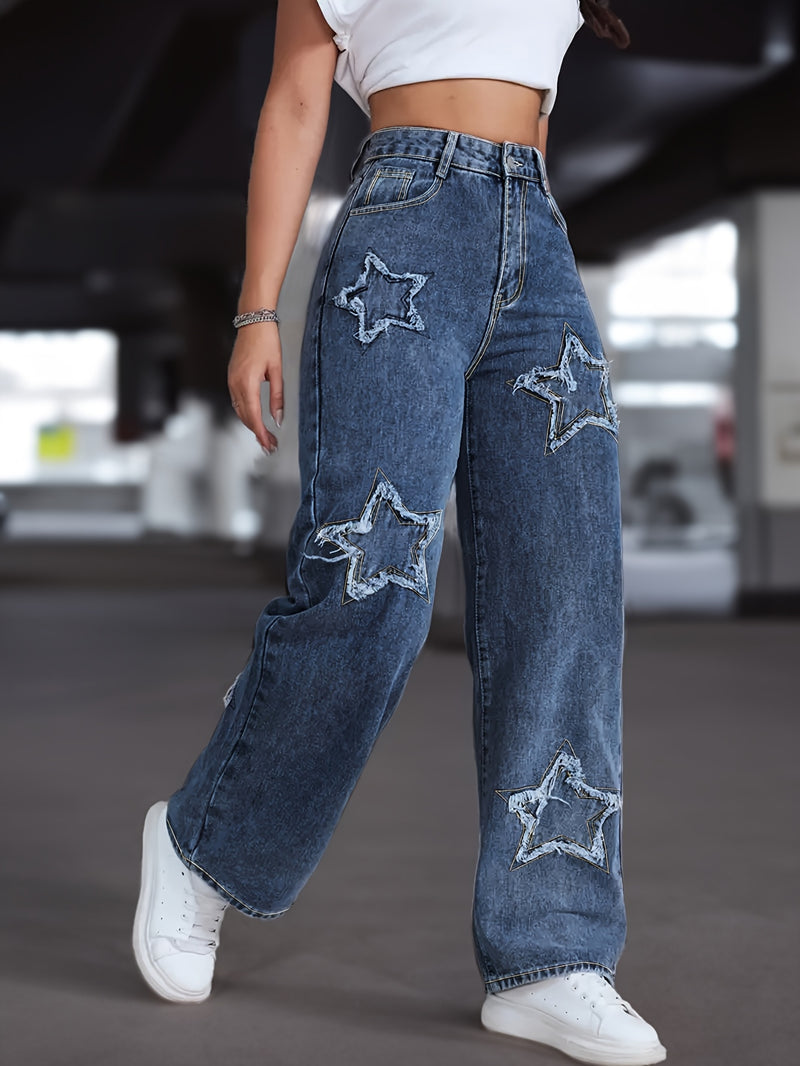 Women’s Stretch Star Straight-Leg Pants.