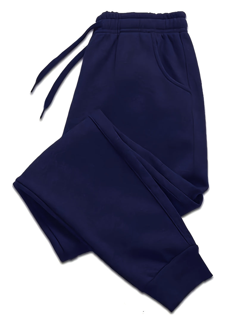 A Pair of Men's Casual Mid-Waist Sports Pants.