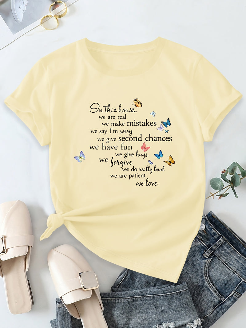 Women’s Casual Short Sleeve T-Shirt.