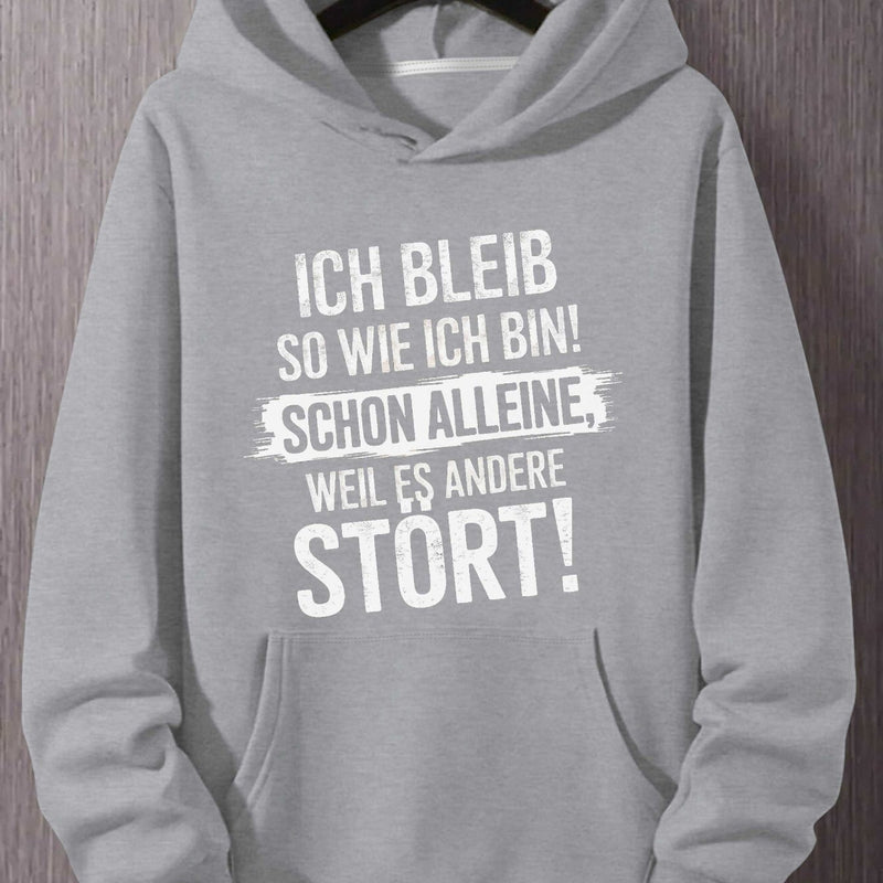 Men's German Quote Hooded Sweatshirt.