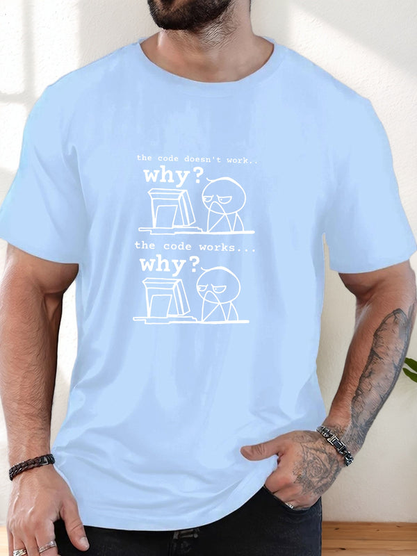 Men's Programmer T-Shirt with Funny Coding Jokes & Tech Humor.