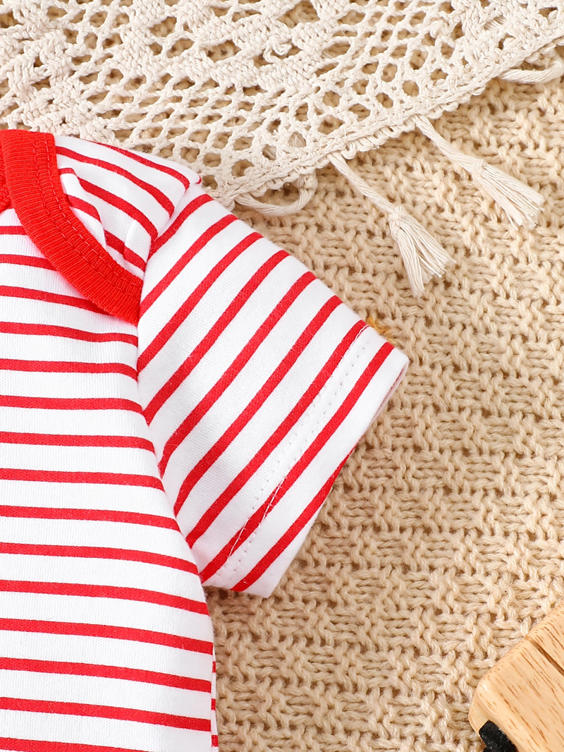 Newborn Baby Boy 5pcs Triangle Bodysuit Set, Summer Suitable for 0-12 Months.