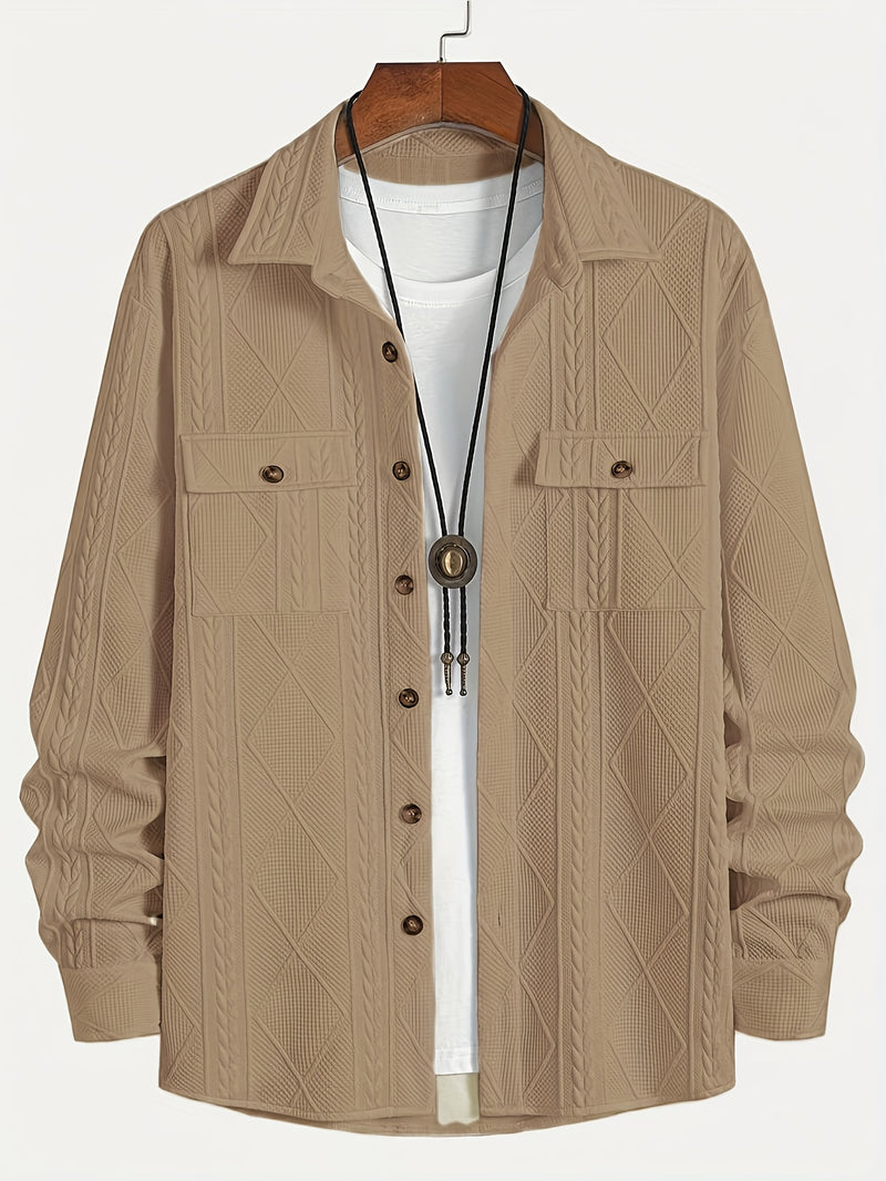 Men's Casual Sports Outfit with Long Sleeves And Long Pants.