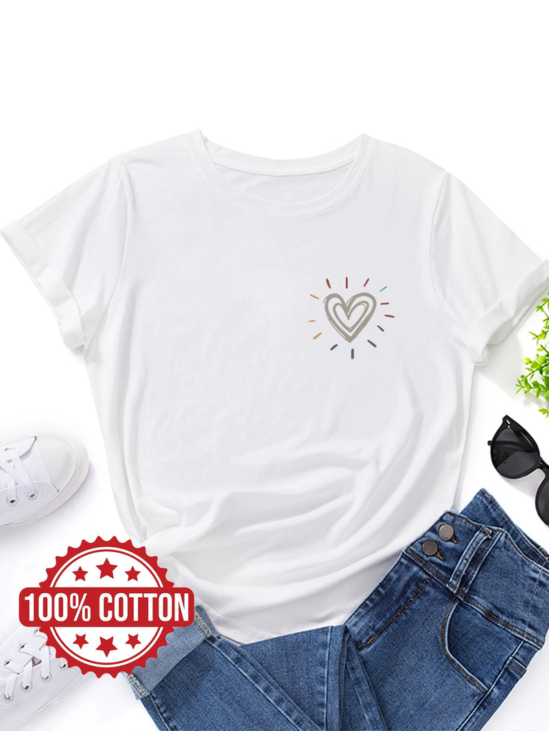 Women's "Love" Graphic Print T-Shirt.