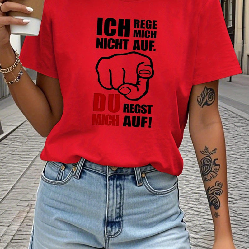 Women's Funny German Saying T-Shirt.