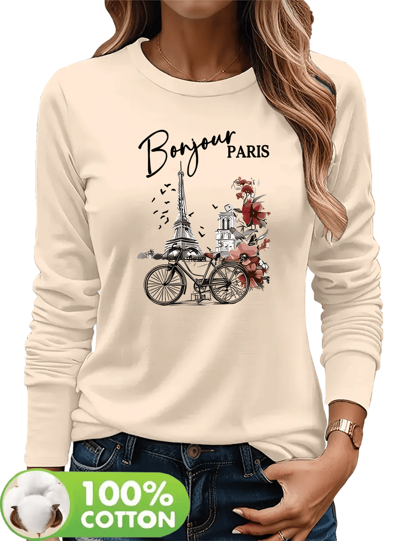 Women's T-Shirt for Autumn And Winter, a Comfortable And Breathable Casual.