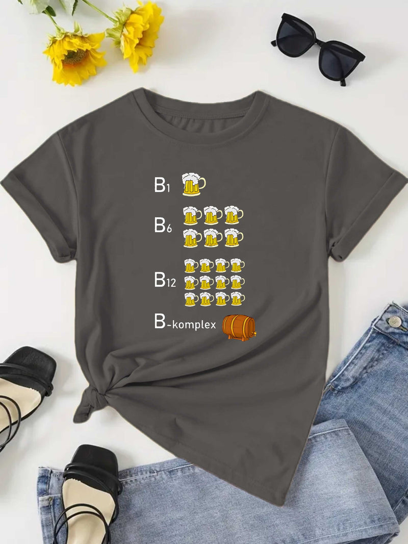 Women's T-Shirt with Short Sleeves.