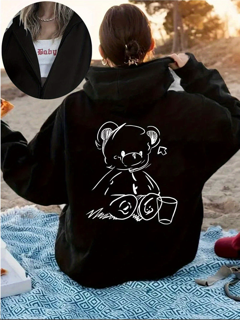 Women's Cozy Fleece Hoodie.