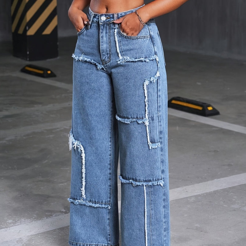 Women's Straight-Leg Wide-Leg Jeans.