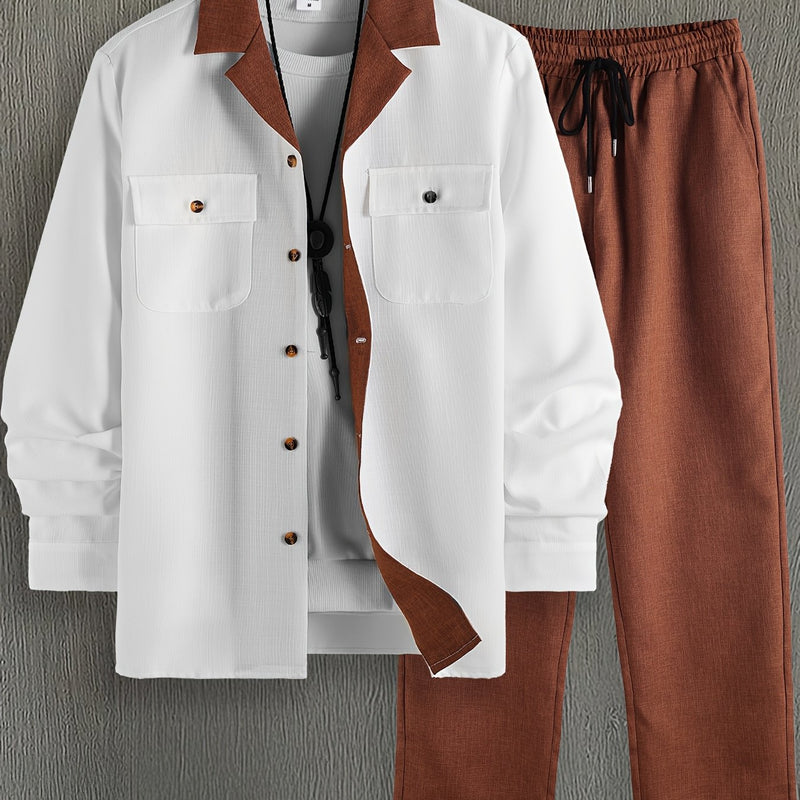 Men's Spring/Autumn Two-Piece Set.