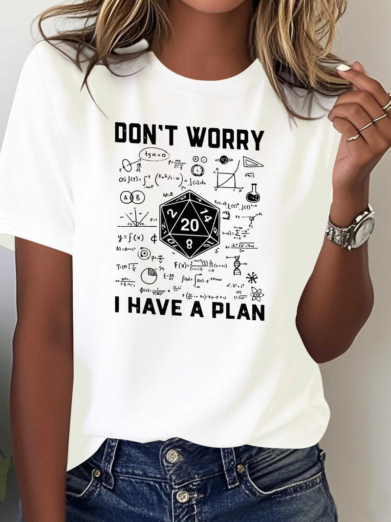 Women's Printed T-shirt Comfortable and Versatile Casual Short Sleeves.