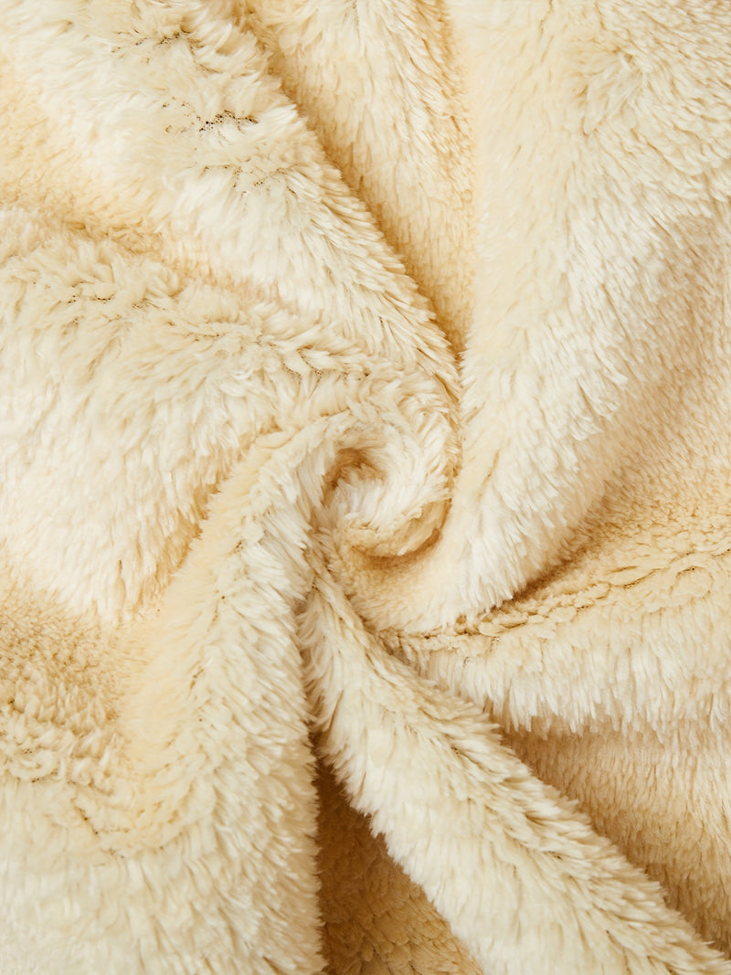 Boys Thick Plush-Lined Zip-Up Jacket + Pants Set.