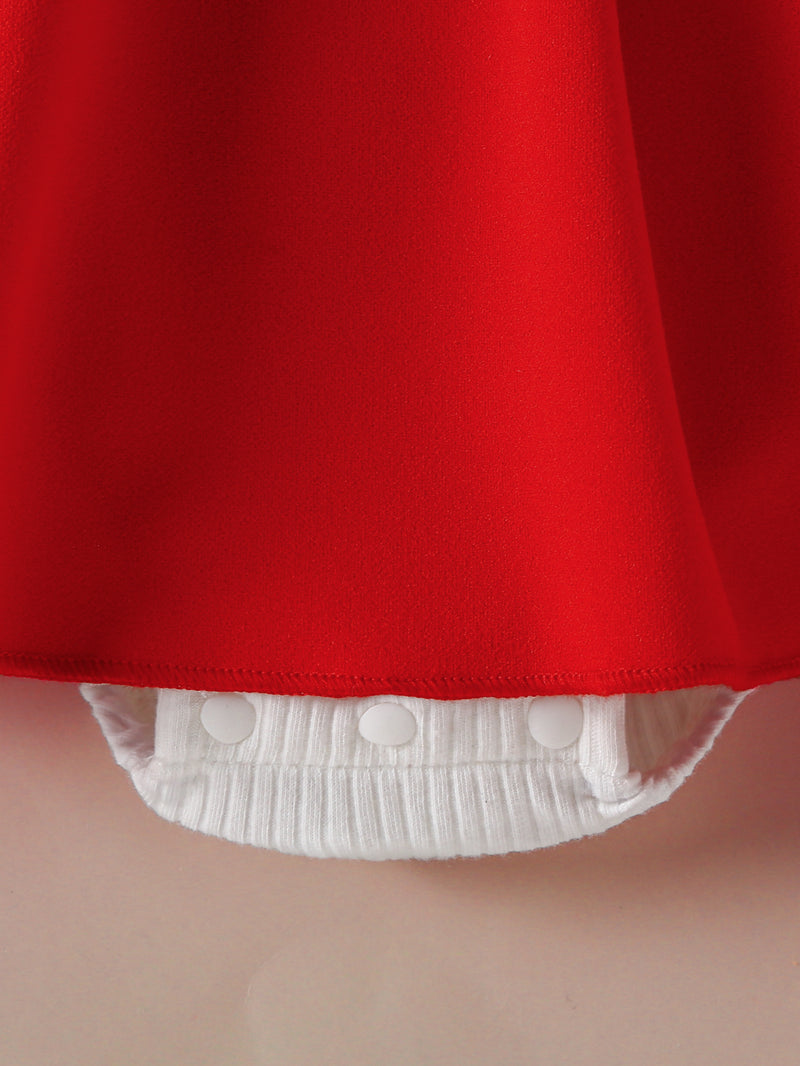 Delivery Bow Hair Tie Girls' Dress Romper Spring/Autumn Style.