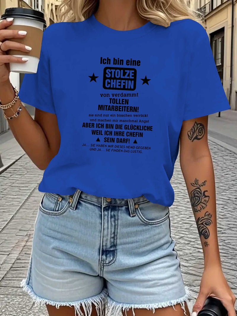 Women's T-Shirt with Short Sleeves.