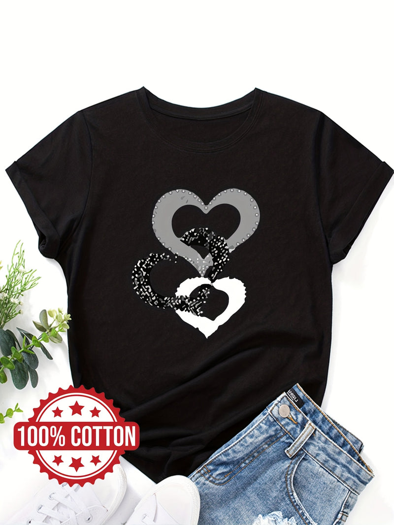 Women's "Love" Graphic Print T-Shirt.