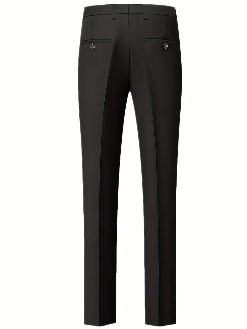 Men's 3pcs Suit Set: Jacket + Vest + Pants, Business Casual.