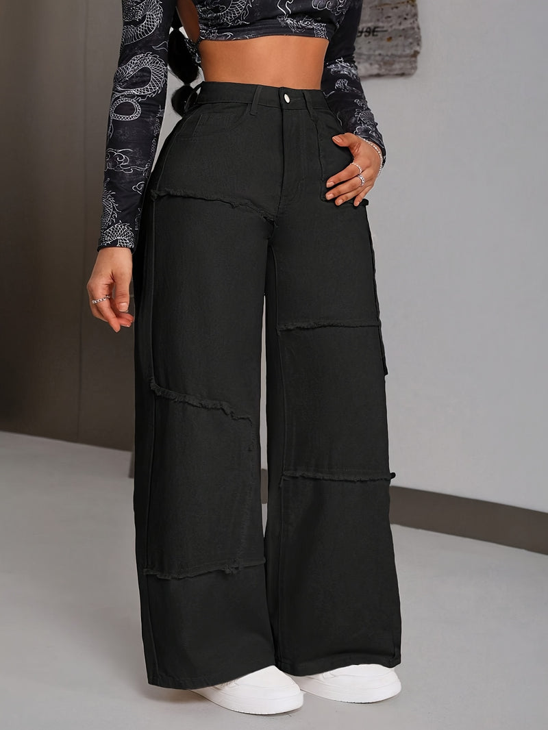 Women's Straight-Leg Wide-Leg Jeans.