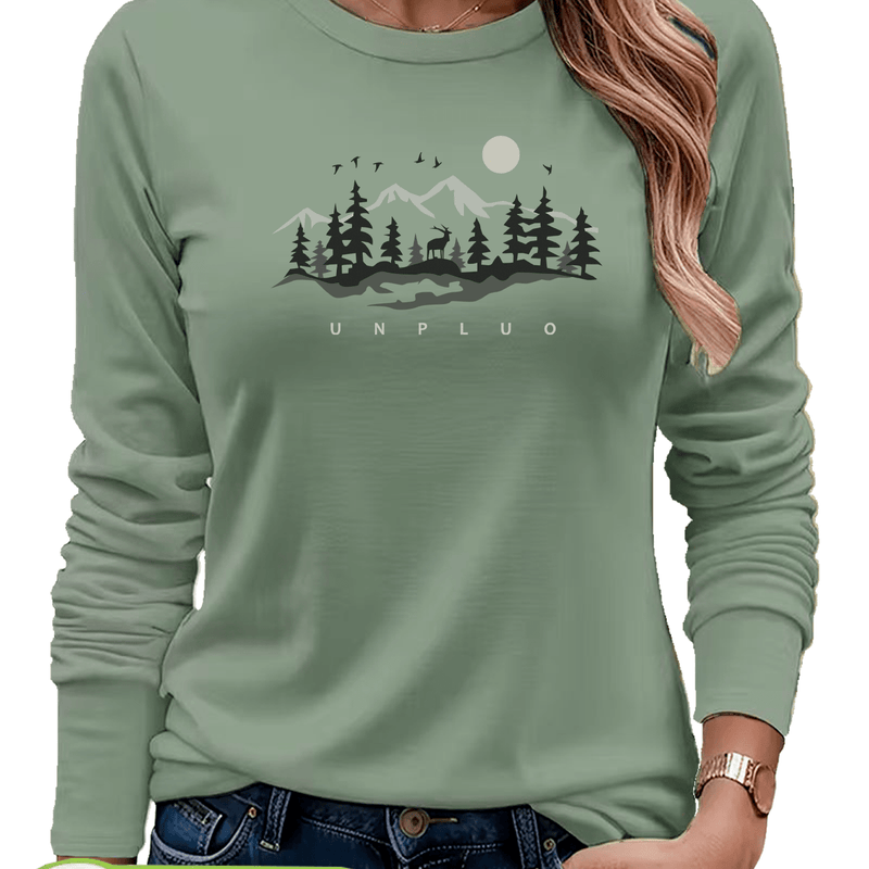 Women's T-Shirt, New Autumn/Winter Style Long Sleeve.