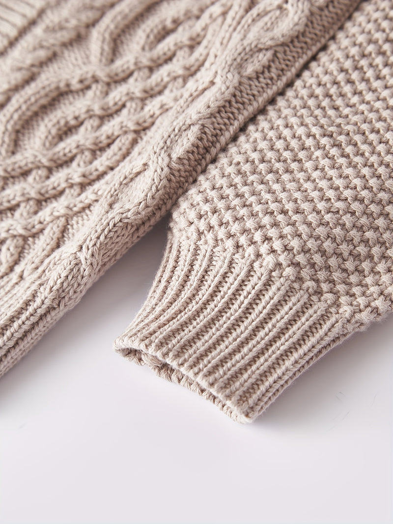 Boys And Girls Toddler Knitted Cardigan Sweater.