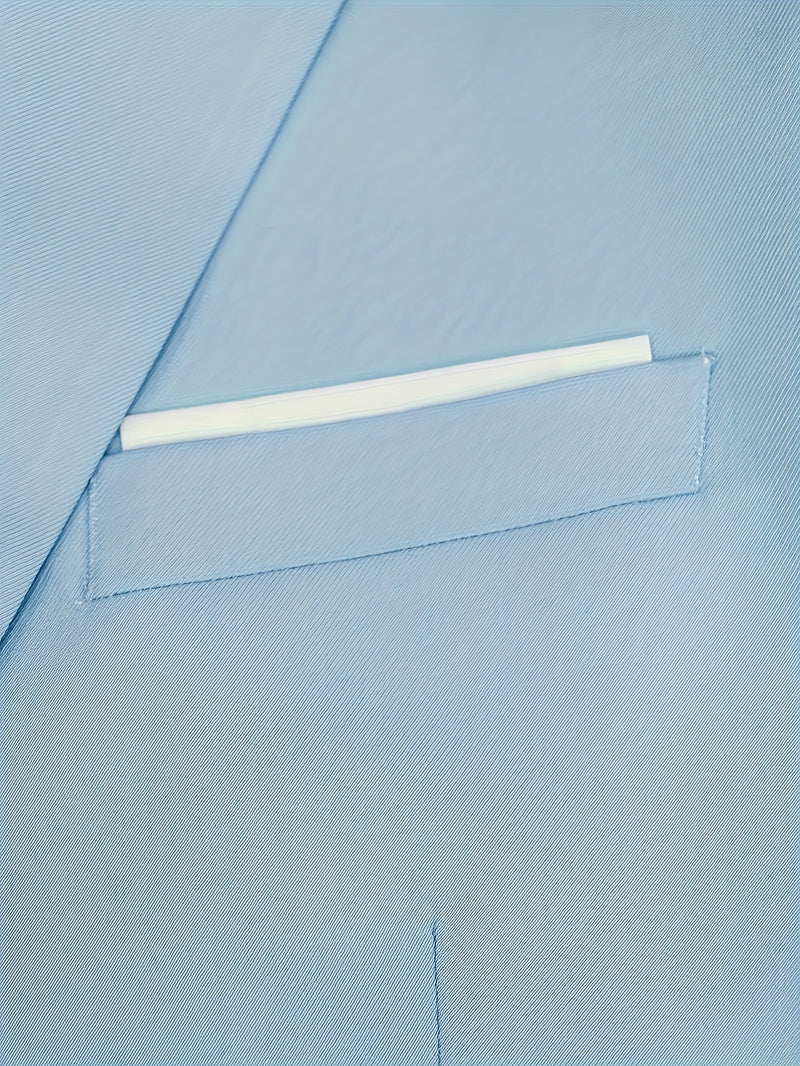 High-End Men's Formal Three-Piece Suit Set, Including a Blazer.