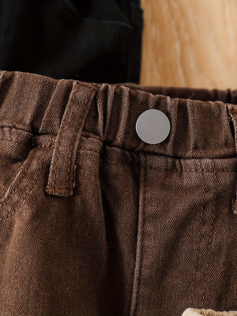 Boys Light Blue, Medium Blue and Black Three-Pack.