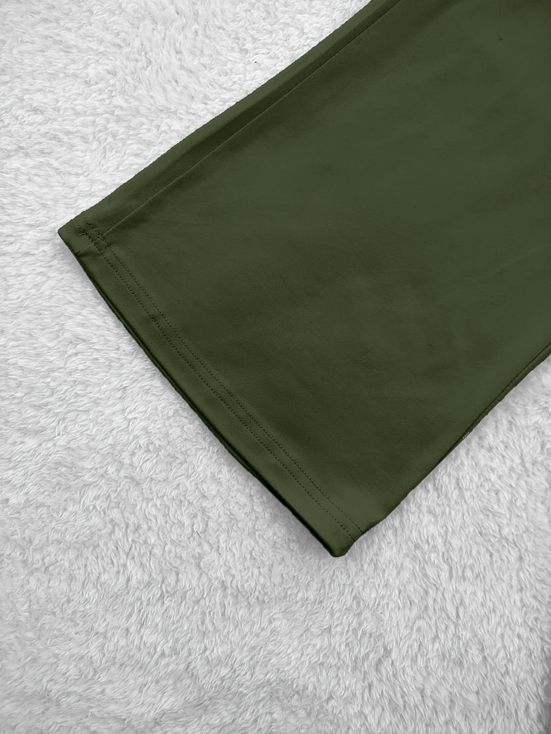 European and American Women's Fashion Flared Straight-Leg Pants.