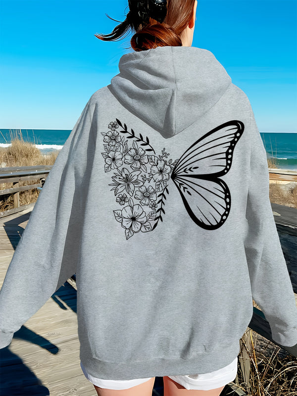 Women's Fashion Casual Creative Alphabet Drawing Fashion Trend S Hoodie.