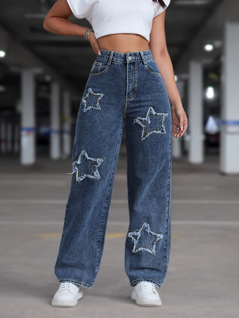 Women’s Stretch Star Straight-Leg Pants.