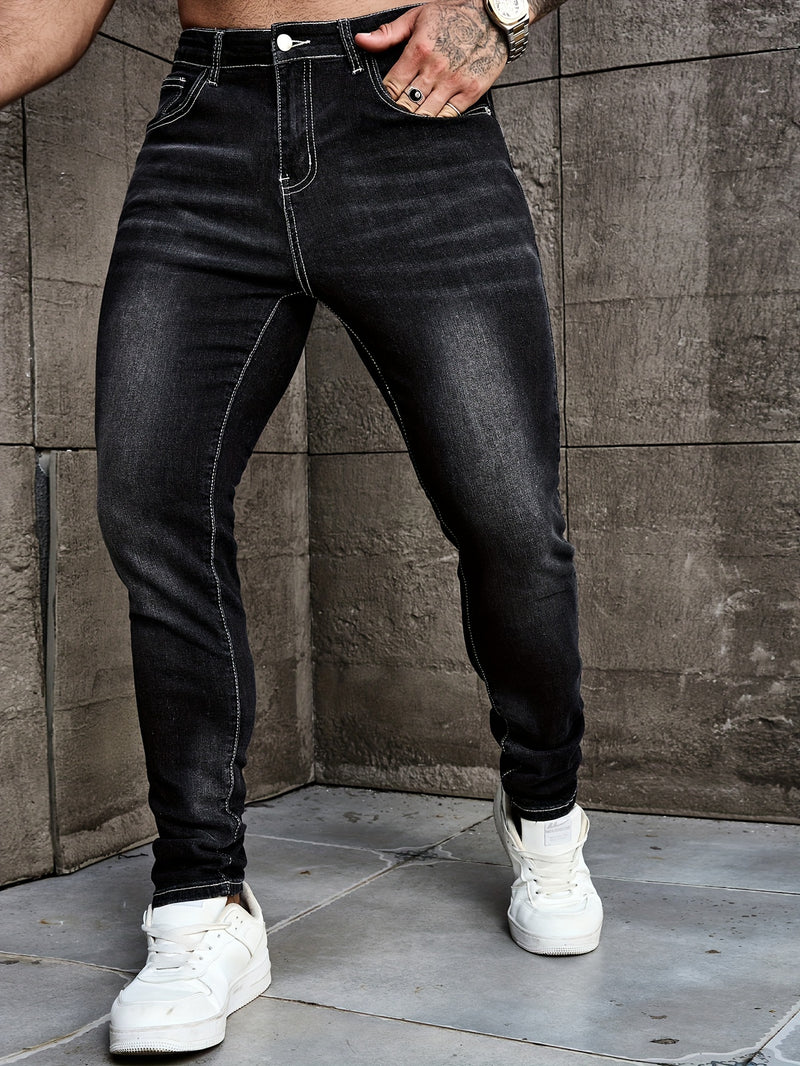 Men's Slim Fit Denim Pants.