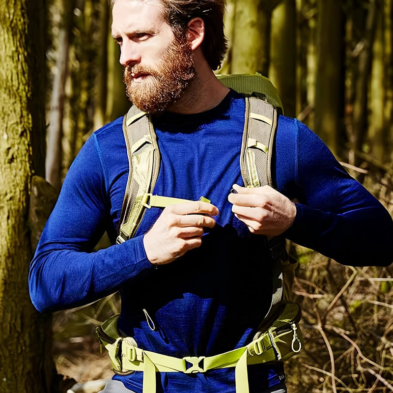 Men's Outdoor Quick-Dry Base Layer for Running, Made of Velvet Velvet.