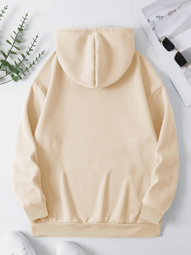 Women's Cute Sloth & Letter Print Hoodie.