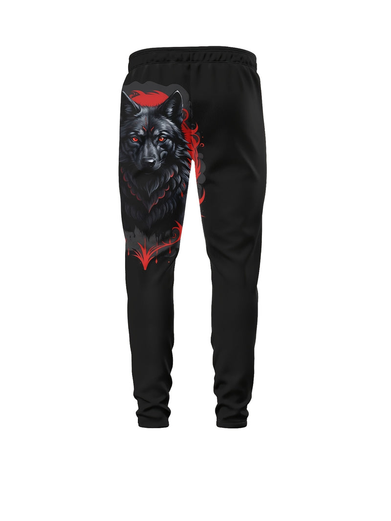Hip-Hop 3D Digital Print Retro American Style Men's Sweatpants.