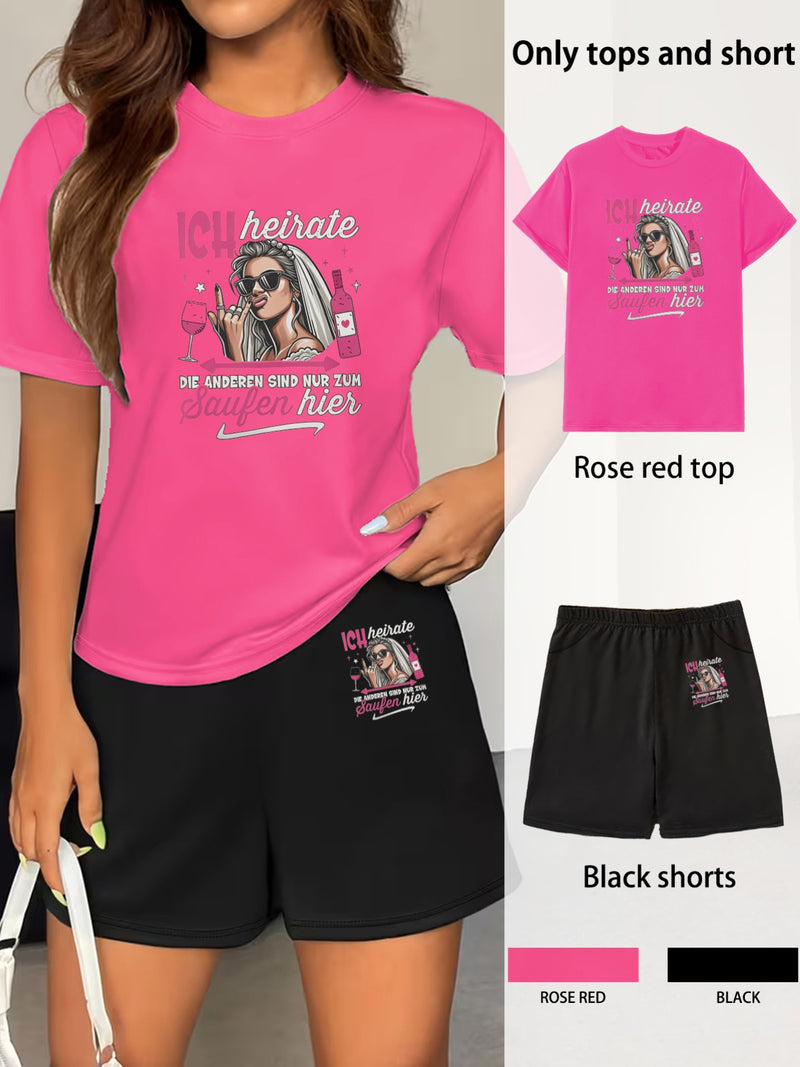 2pcs Set for Women's Daily Commute and Casual Wear in Spring and Summer.