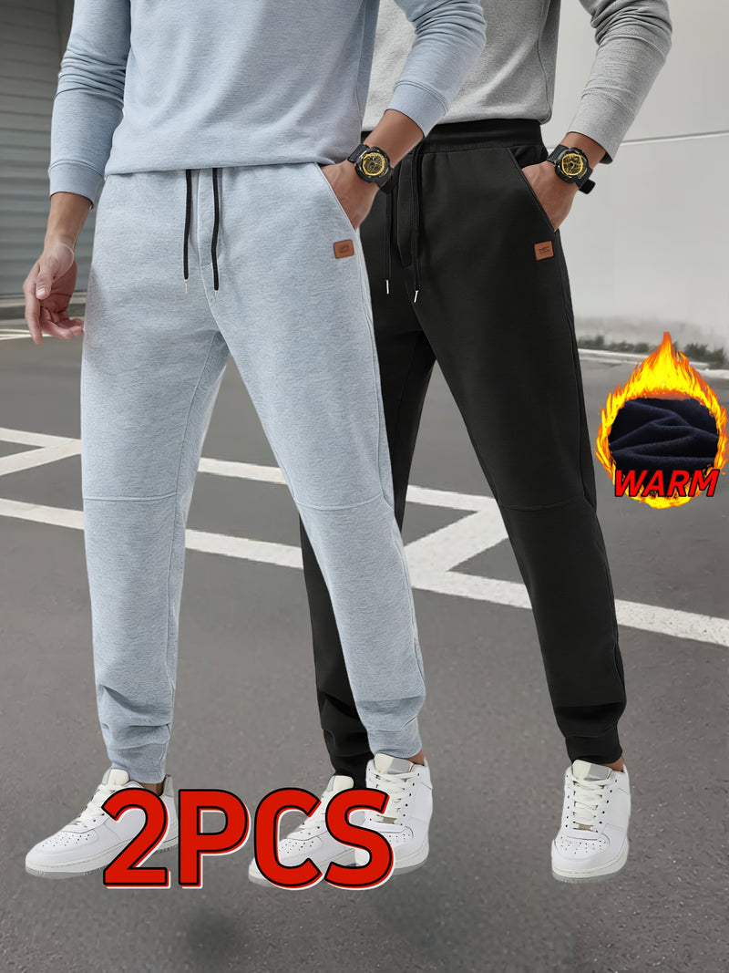 2pcs Men's Autumn Winter Casual Pants.