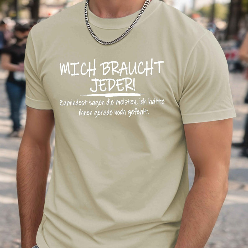 Men’s Funny German Crinkle Plus Size T-Shirt.