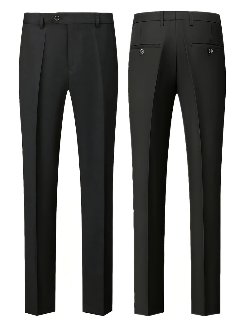 Men's 2pcs Suit, Consisting of a Vest And Dress Pants.