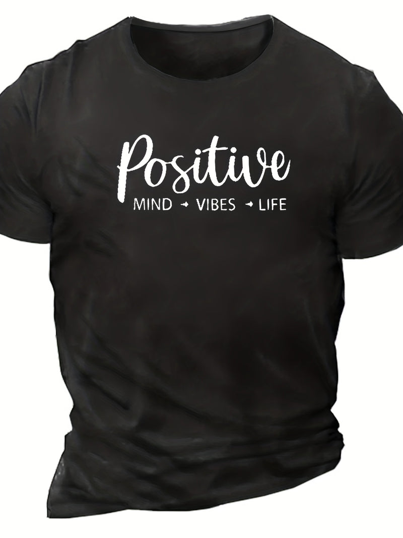 Men's Short-sleeved T-shirt Simple English.