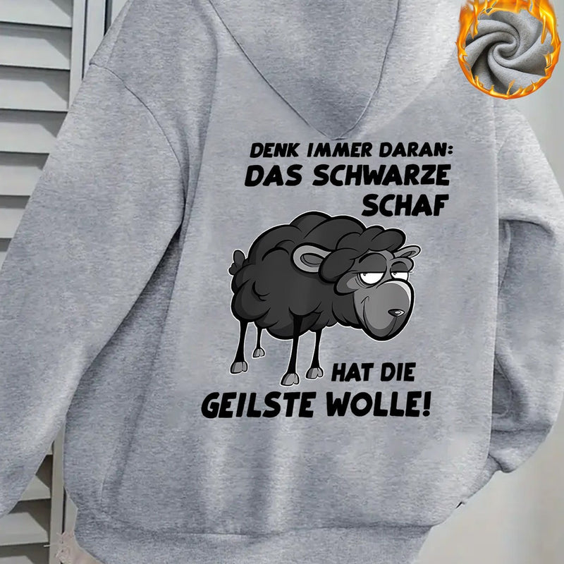 Black Sheep Women's Stylish Casual Sports Hoodie.